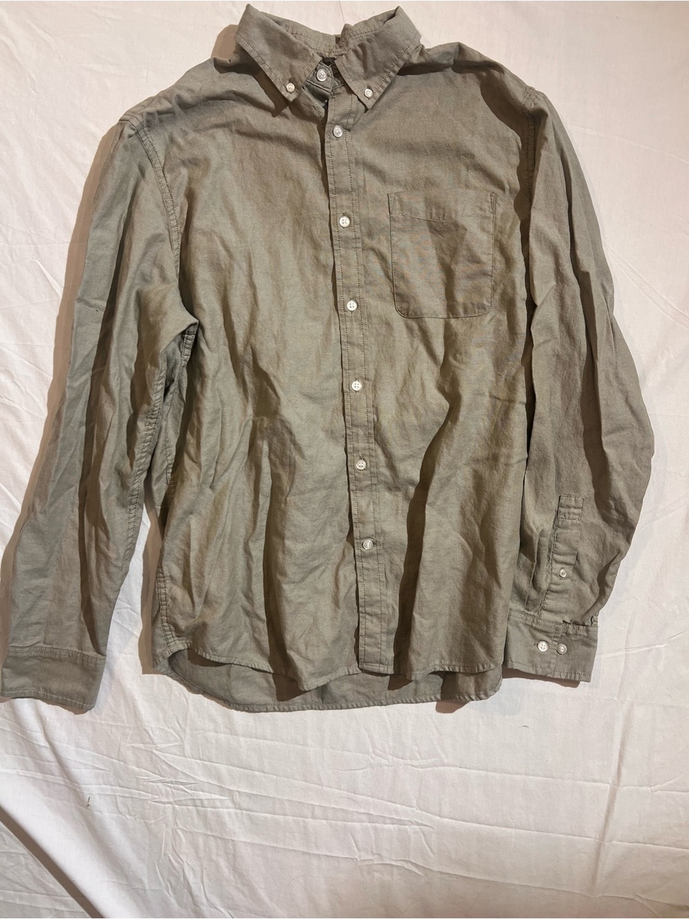 Banana Republic Light Olive Button-Down Shirt